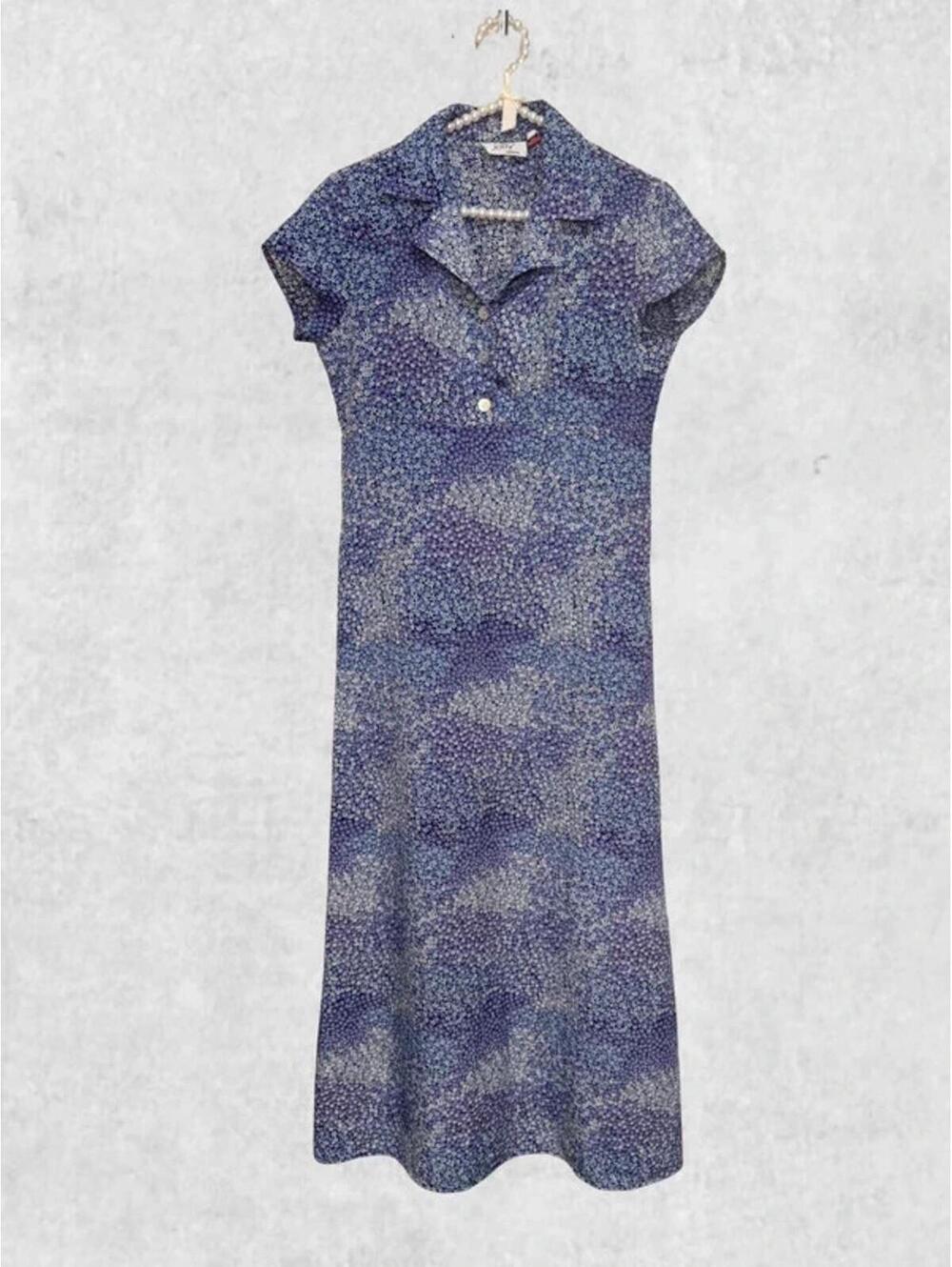 Vintage Jody California Long Floral Dress (Size M)